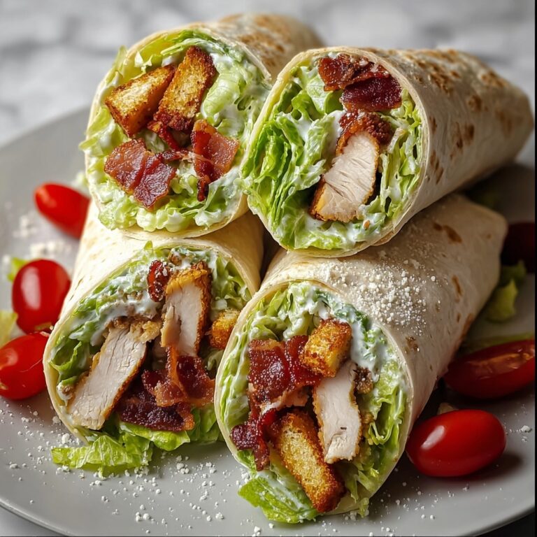 Chicken Caesar Wraps with Crunch Recipe