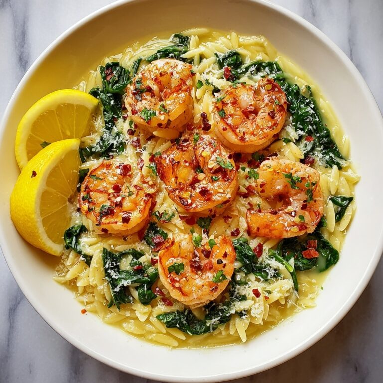 Shrimp Orzo in Lemon Garlic Sauce Recipe