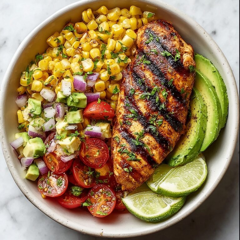 Grilled Hot Honey Chicken with Sweet Corn Salad Recipe