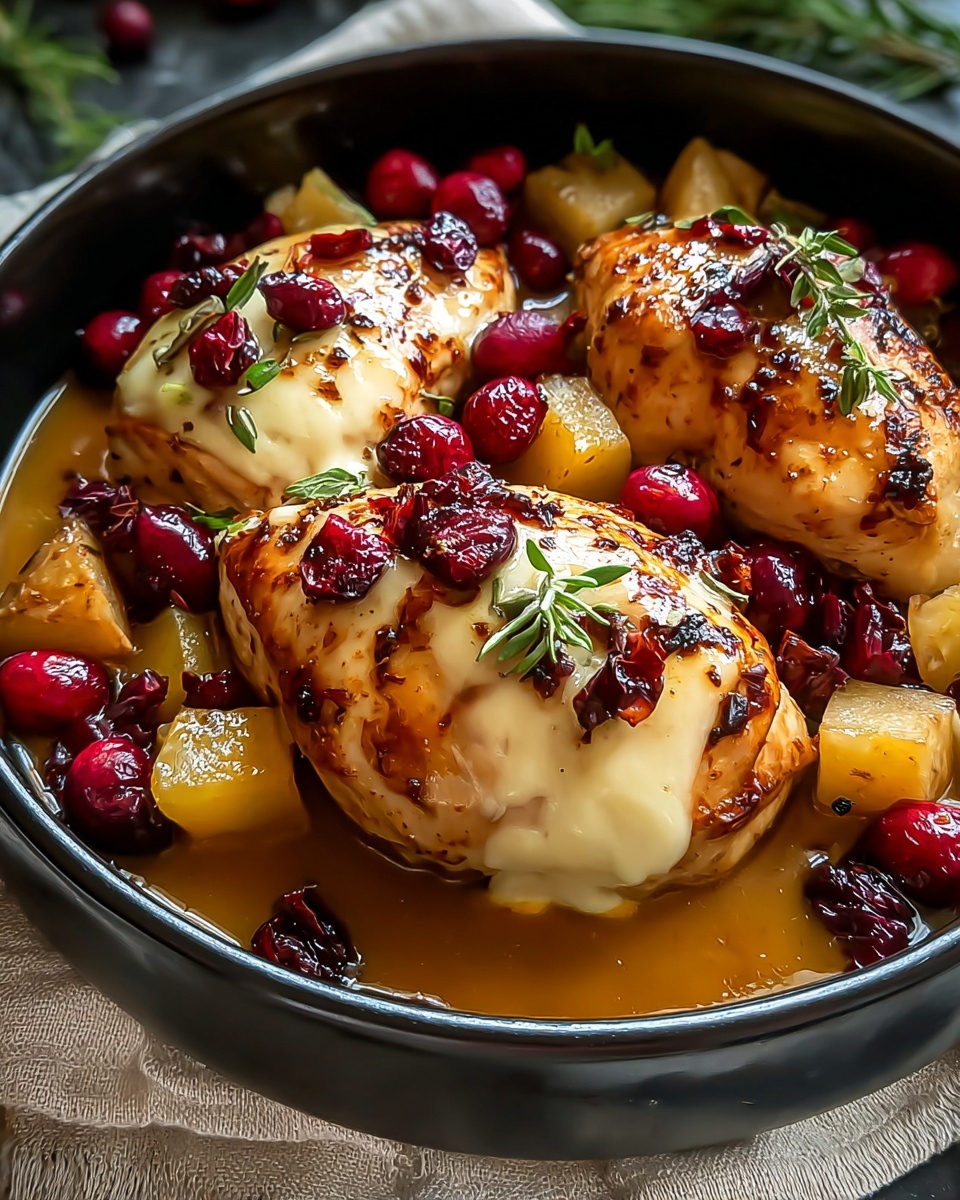 Impressive Cranberry Brie Stuffed Chicken Recipe - Recipe Image