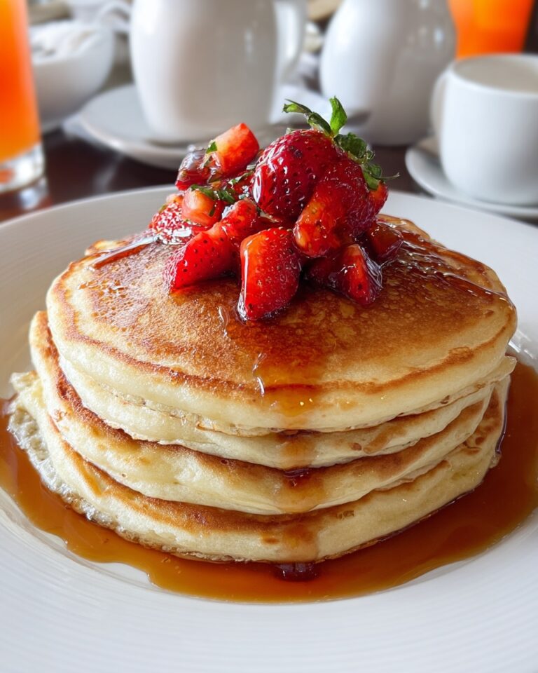 Strawberry Vanilla Pancakes Recipe