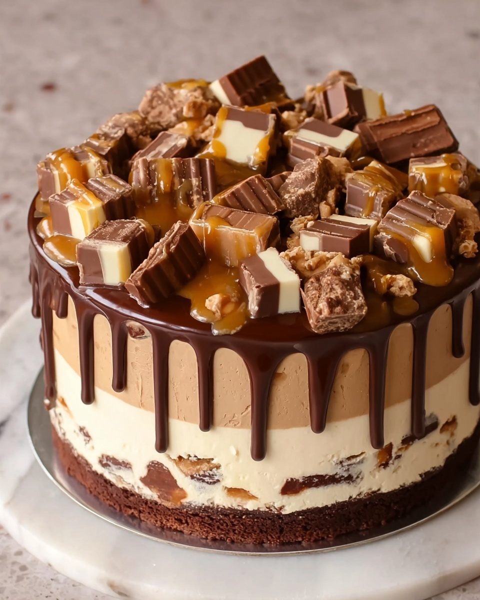 Snickers Cheesecake Recipe - Recipe Image