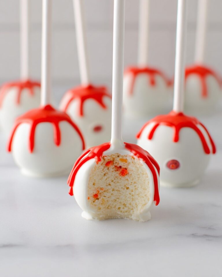 Bloody Halloween Cake Pops Recipe