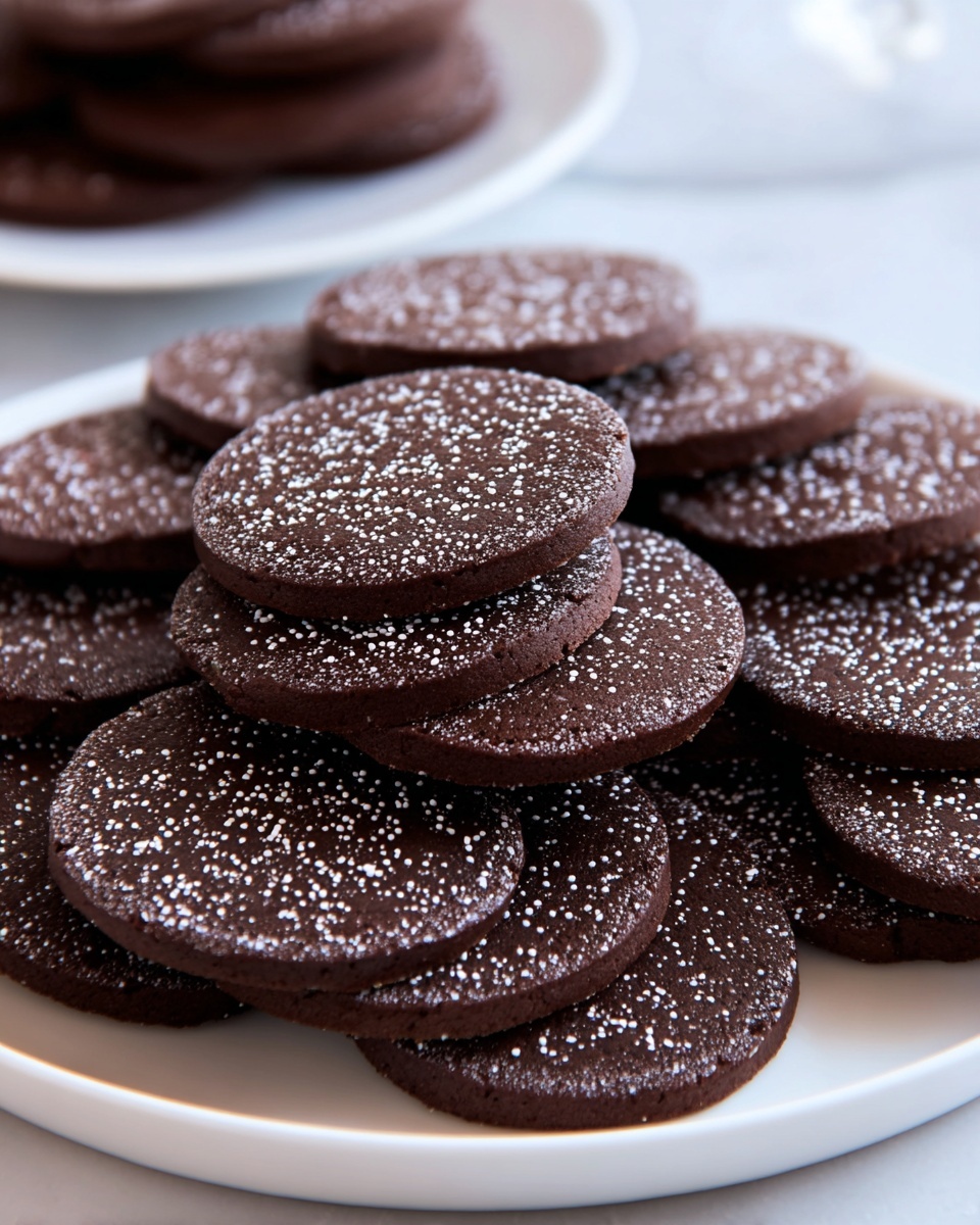 Chocolate Shortbread Cookies Recipe - Recipe Image