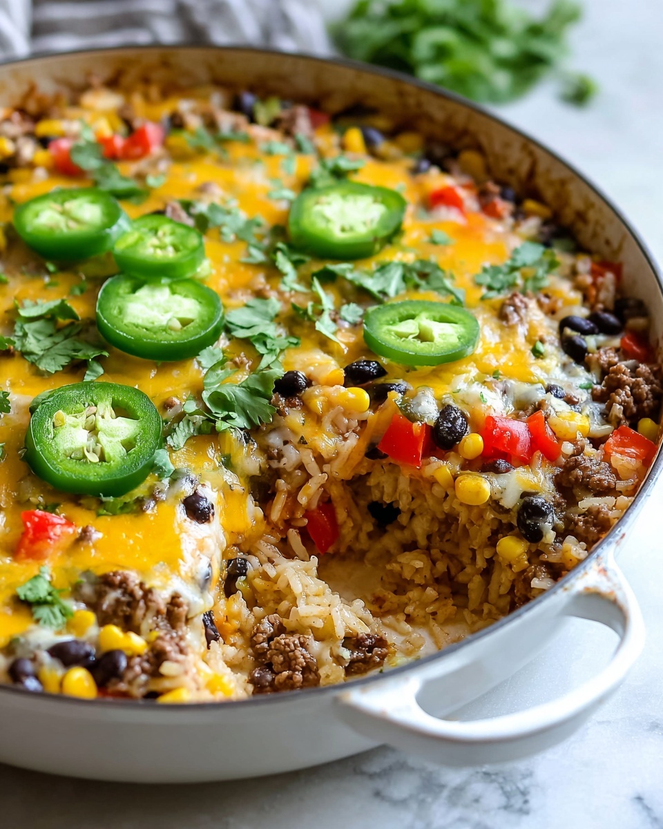 Simple Mexican Beef and Rice Skillet Recipe - Recipe Image