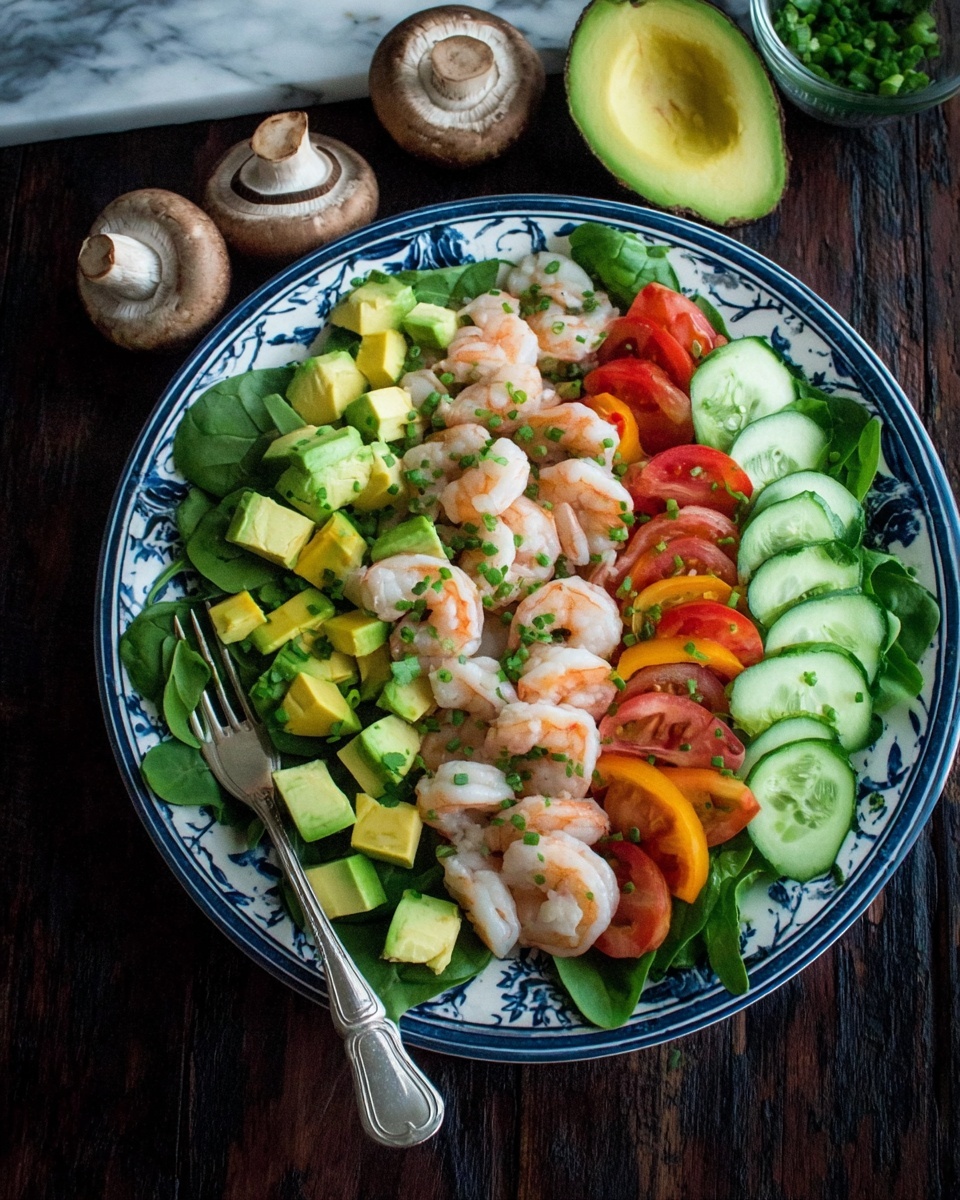 Spinach Salad with Shrimp and Smoky-Sweet Dressing Recipe - Recipe Image