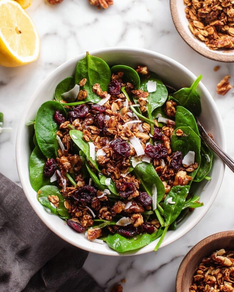 Spinach Salad with Crispy Pancetta and Candied Nuts Recipe