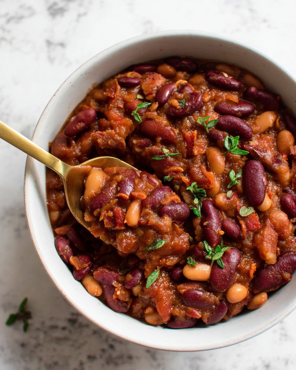 Easy Baked Beans with Bacon Recipe - Recipe Image