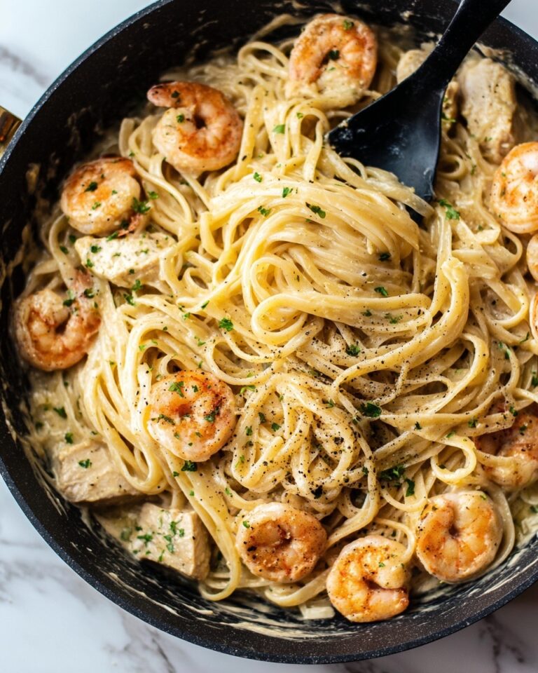 Cajun Chicken and Shrimp Alfredo Recipe