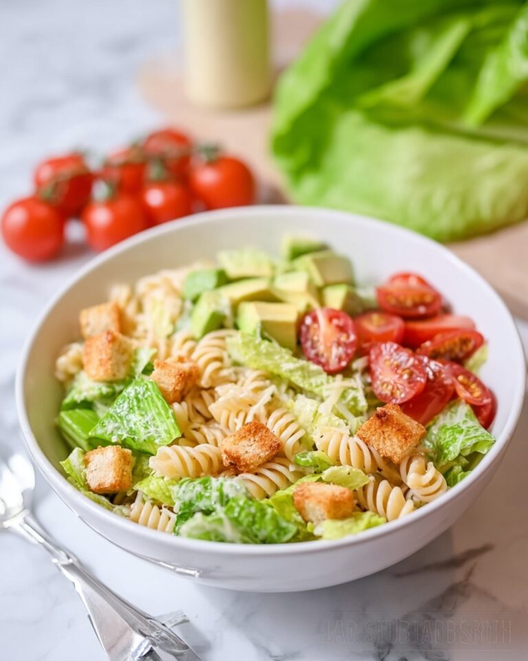Caesar Pasta Salad with Avocado Recipe
