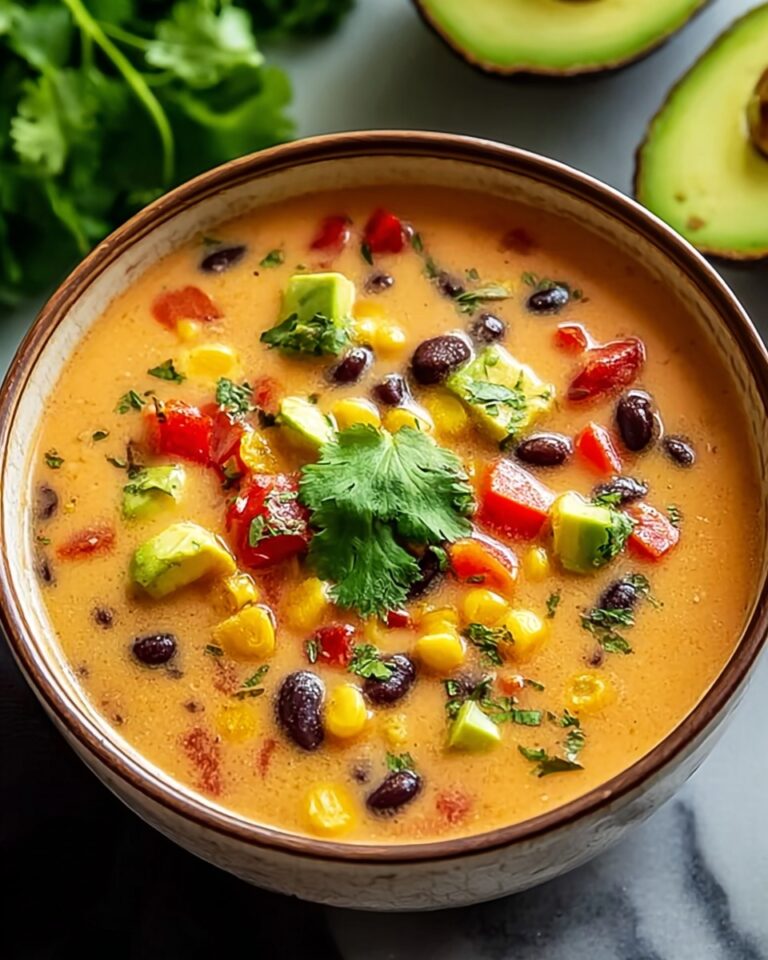 Creamy Vegetarian Tortilla Soup Recipe