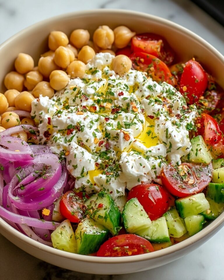 Cottage Cheese and Chickpea Salad – A Refreshing and Protein-Packed Delight Recipe