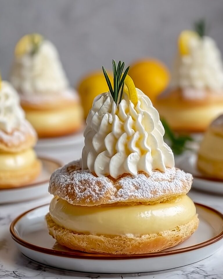 Light Choux Pastries Filled with Lemon Cream Recipe