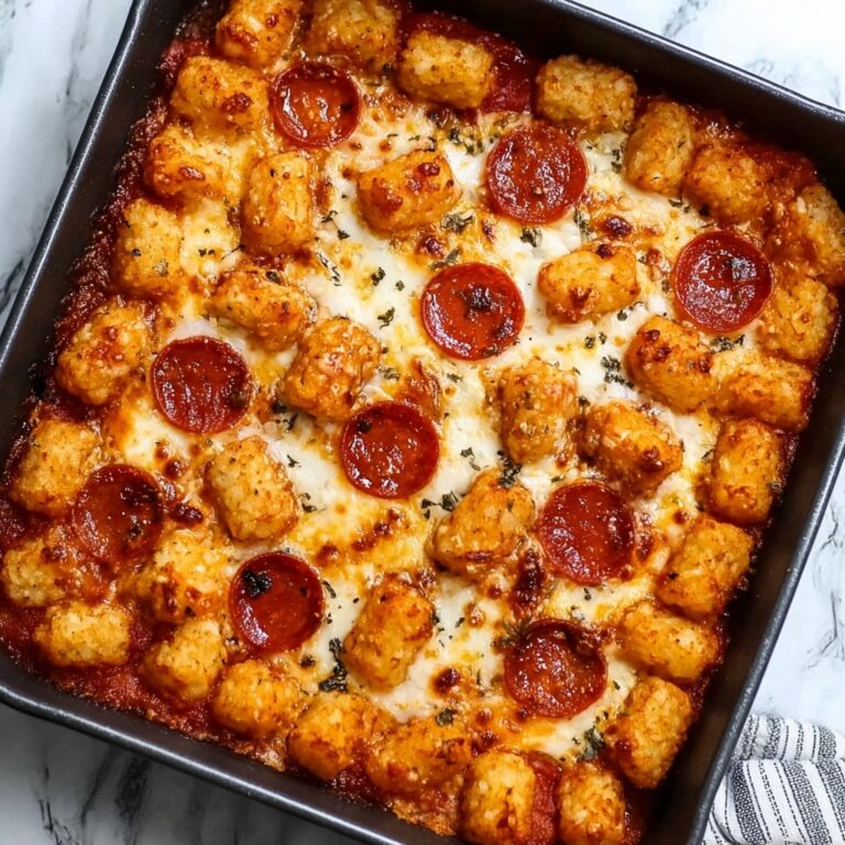 Cheesy & Crispy Pizza Tot Casserole Recipe