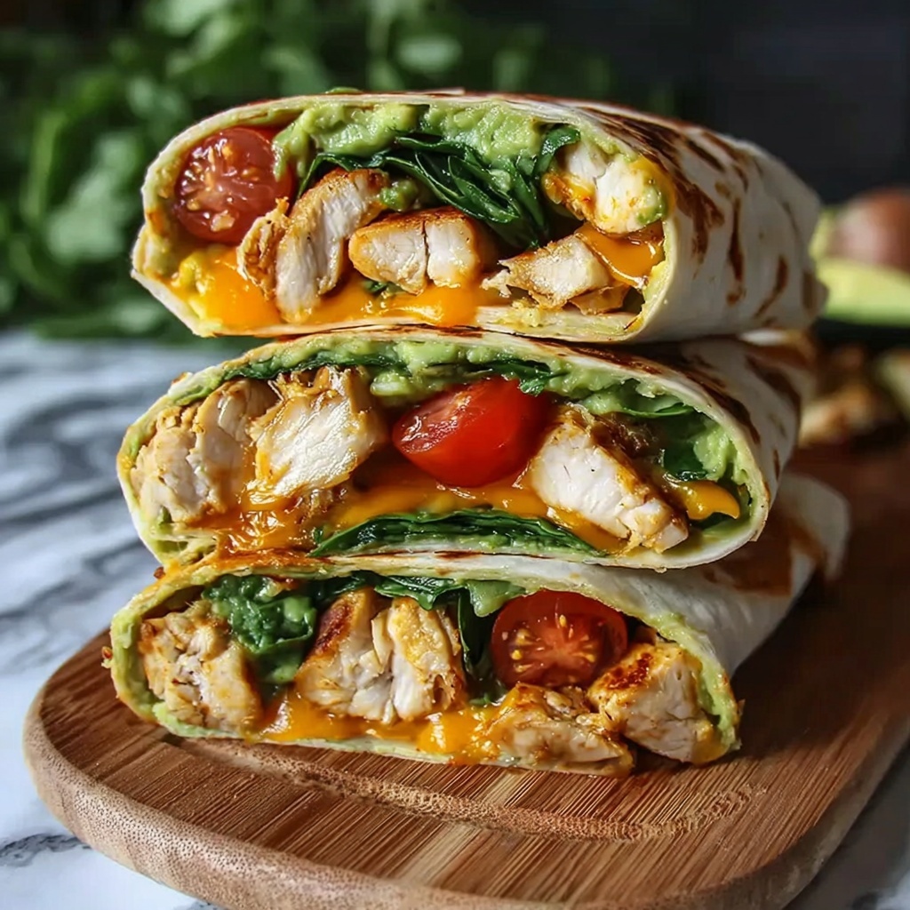 Chicken Avocado Wrap Recipe - Recipe Image