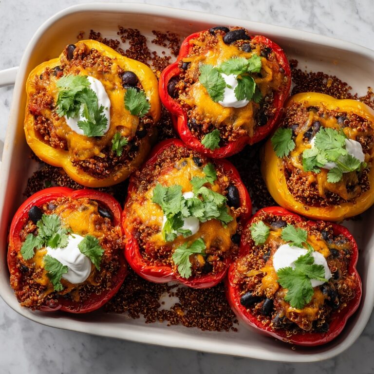 Quinoa and Black Bean Stuffed Bell Peppers Recipe