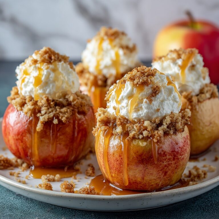 Cheesecake Stuffed Baked Apples Recipe