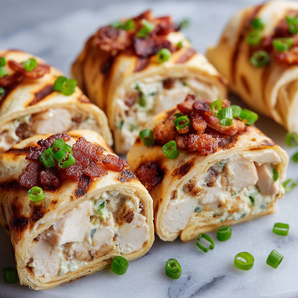 Chicken Bacon Ranch Roll-Ups Recipe - Recipe Image