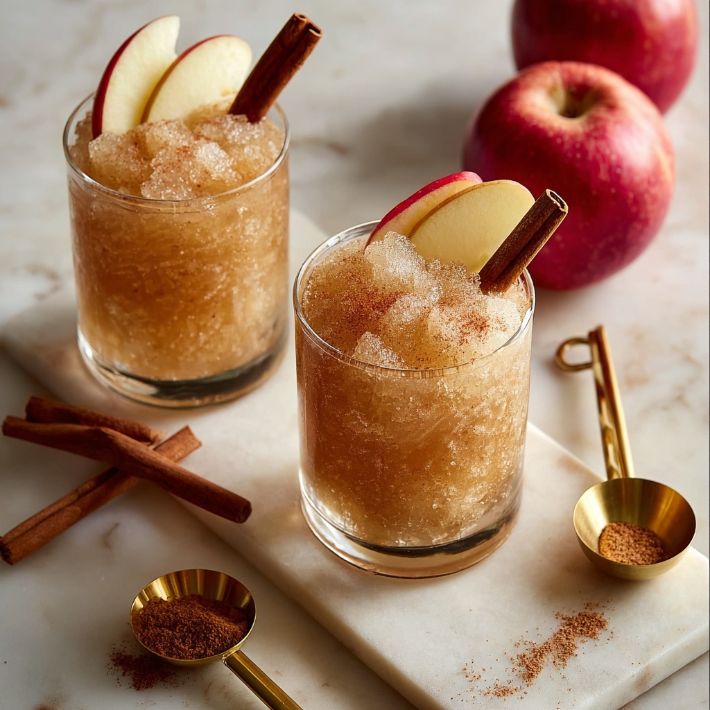 Spiced Apple Cider Slushies Recipe - Recipe Image
