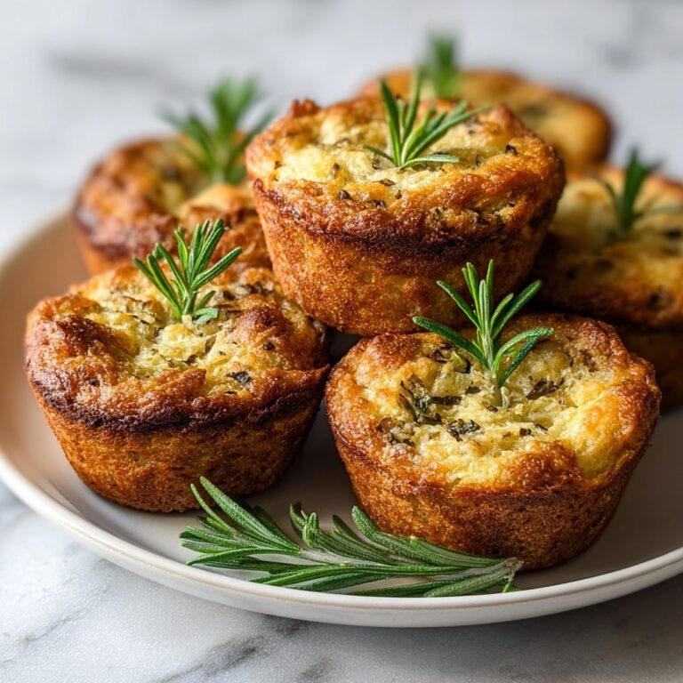 Garlic Rosemary Focaccia Muffins Recipe