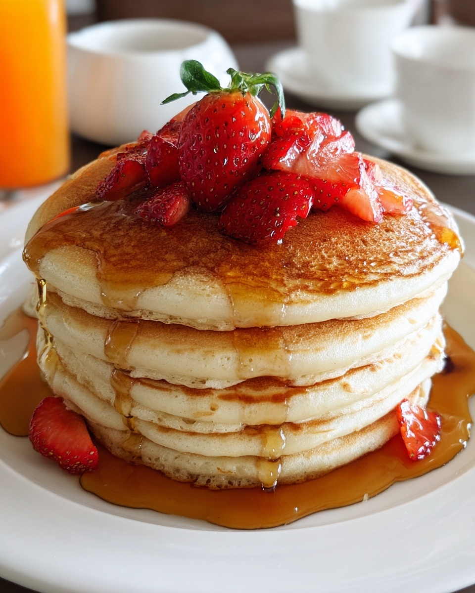 Strawberry Vanilla Pancakes Recipe - Recipe Image