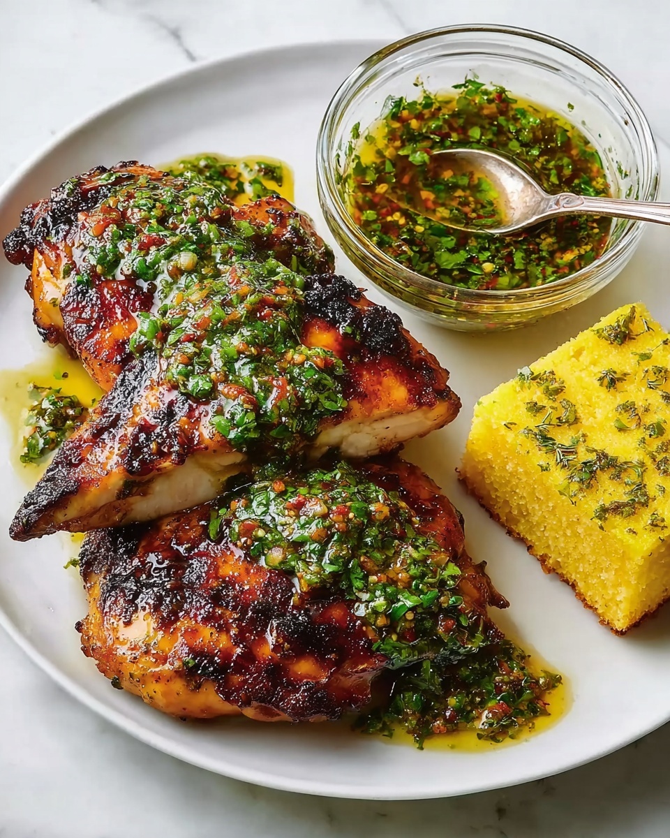 Grilled Chicken Thighs with Chimichurri Recipe - Recipe Image