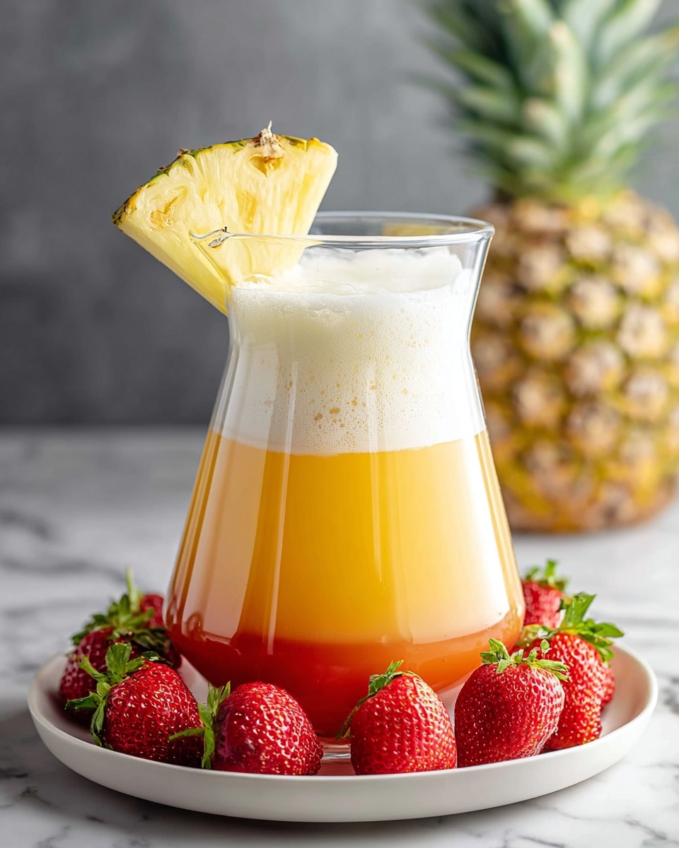 Pineapple Strawberry Agua Fresca Recipe - Recipe Image