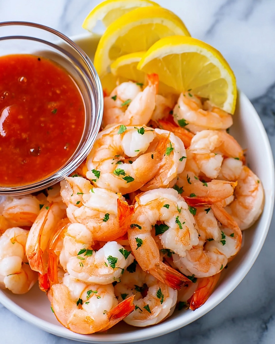 Simple Shrimp Cocktail with Spicy Dipping Sauce Recipe - Recipe Image