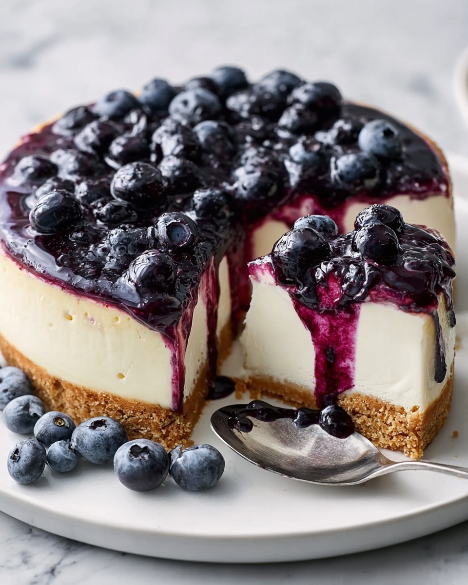 Simple No-Bake Blueberry Cheesecake Delight Recipe - Recipe Image