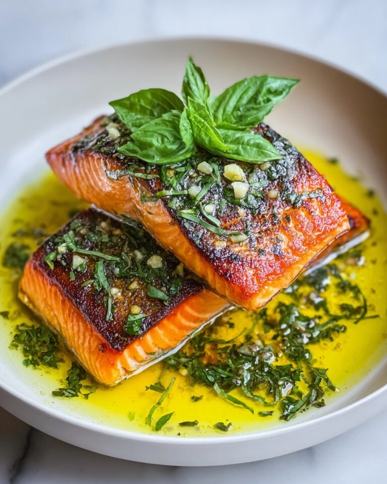 Perfect Roasted Salmon with Flavorful Curry Leaf Butter Recipe