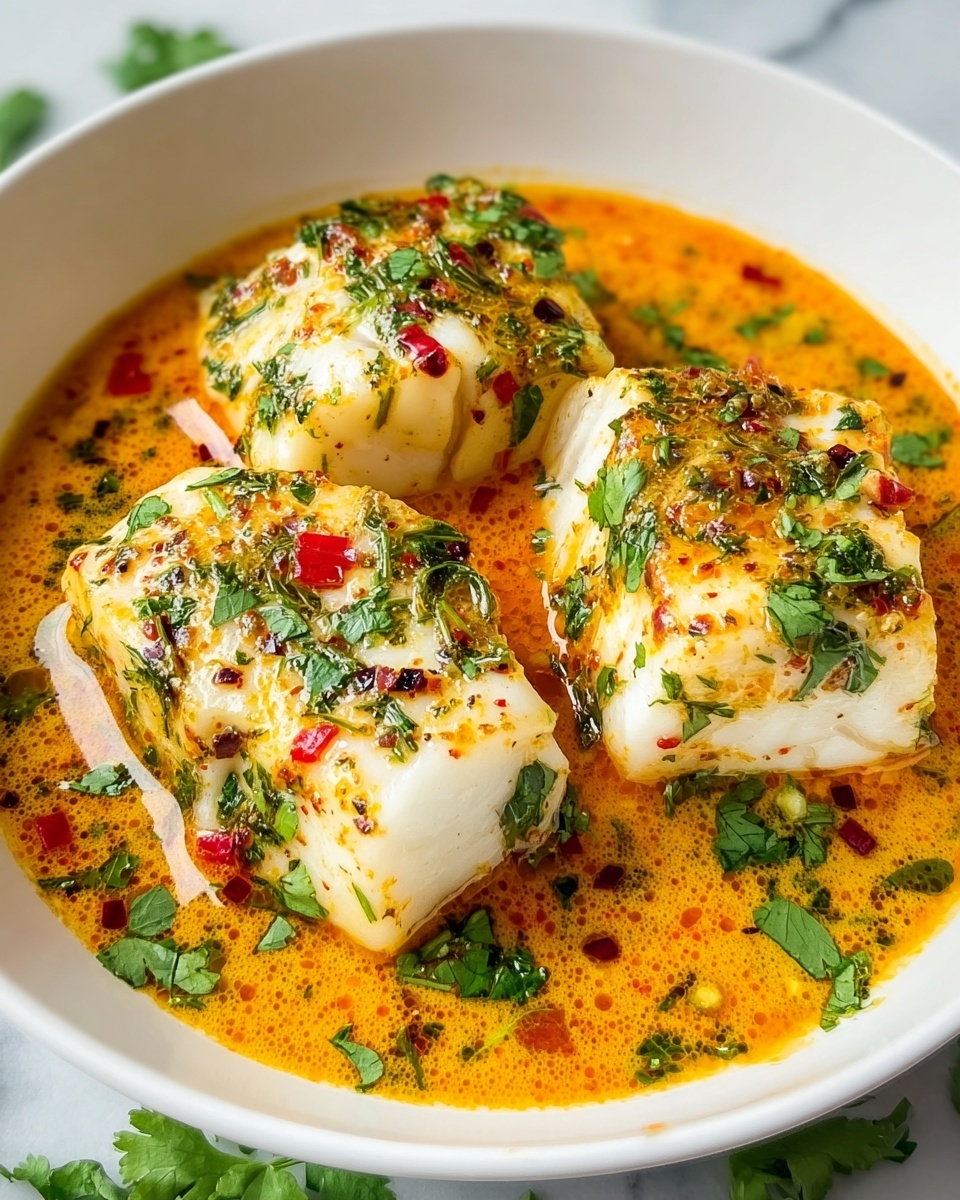 Simple Thai Curry Poached Fish Recipe - Recipe Image