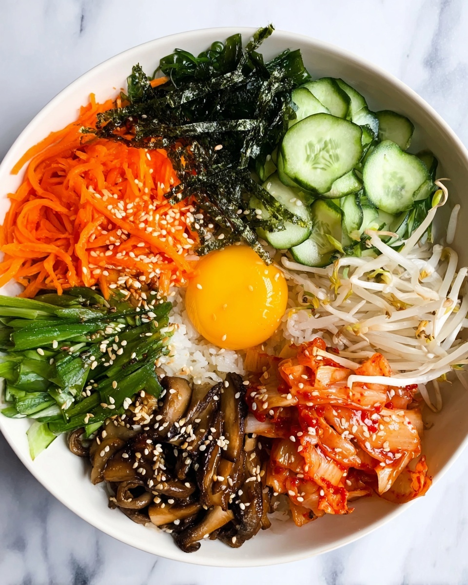 Simple Vegetarian Bibimbap Recipe - Recipe Image