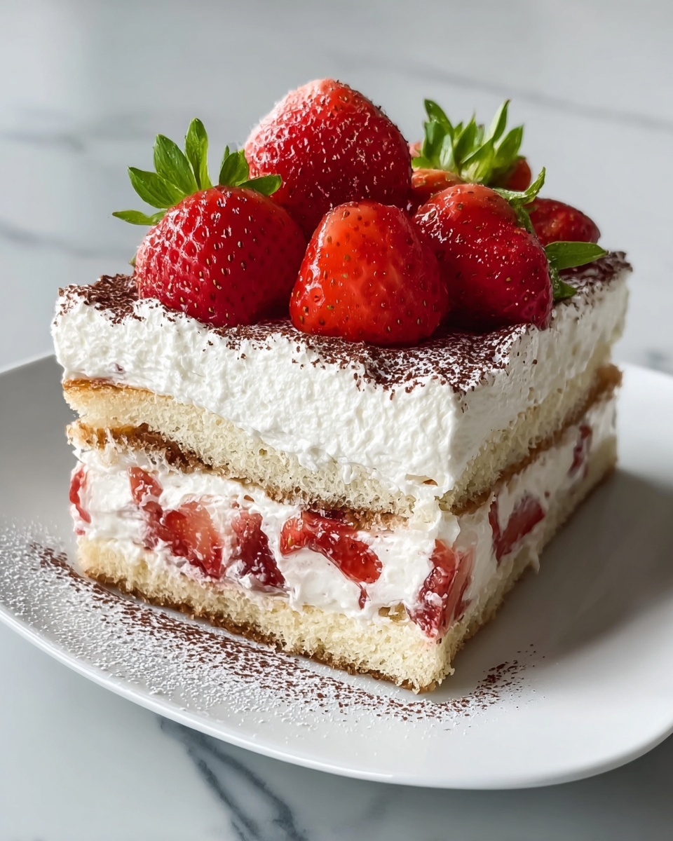 Homemade Strawberry Tiramisu With Fresh Flavors Recipe - Recipe Image