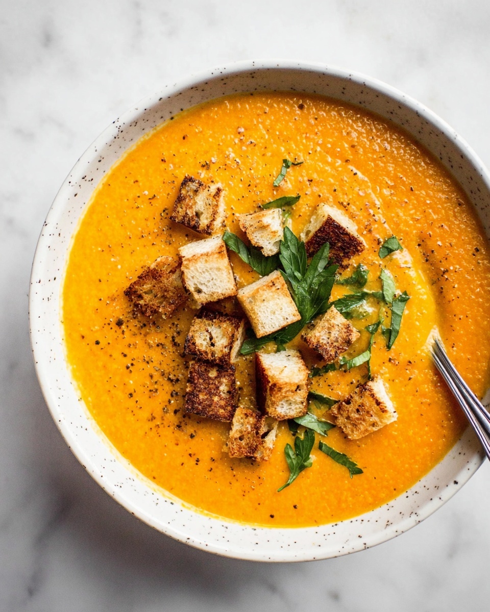 Butternut Squash and Carrot Roasted Soup Recipe - Recipe Image
