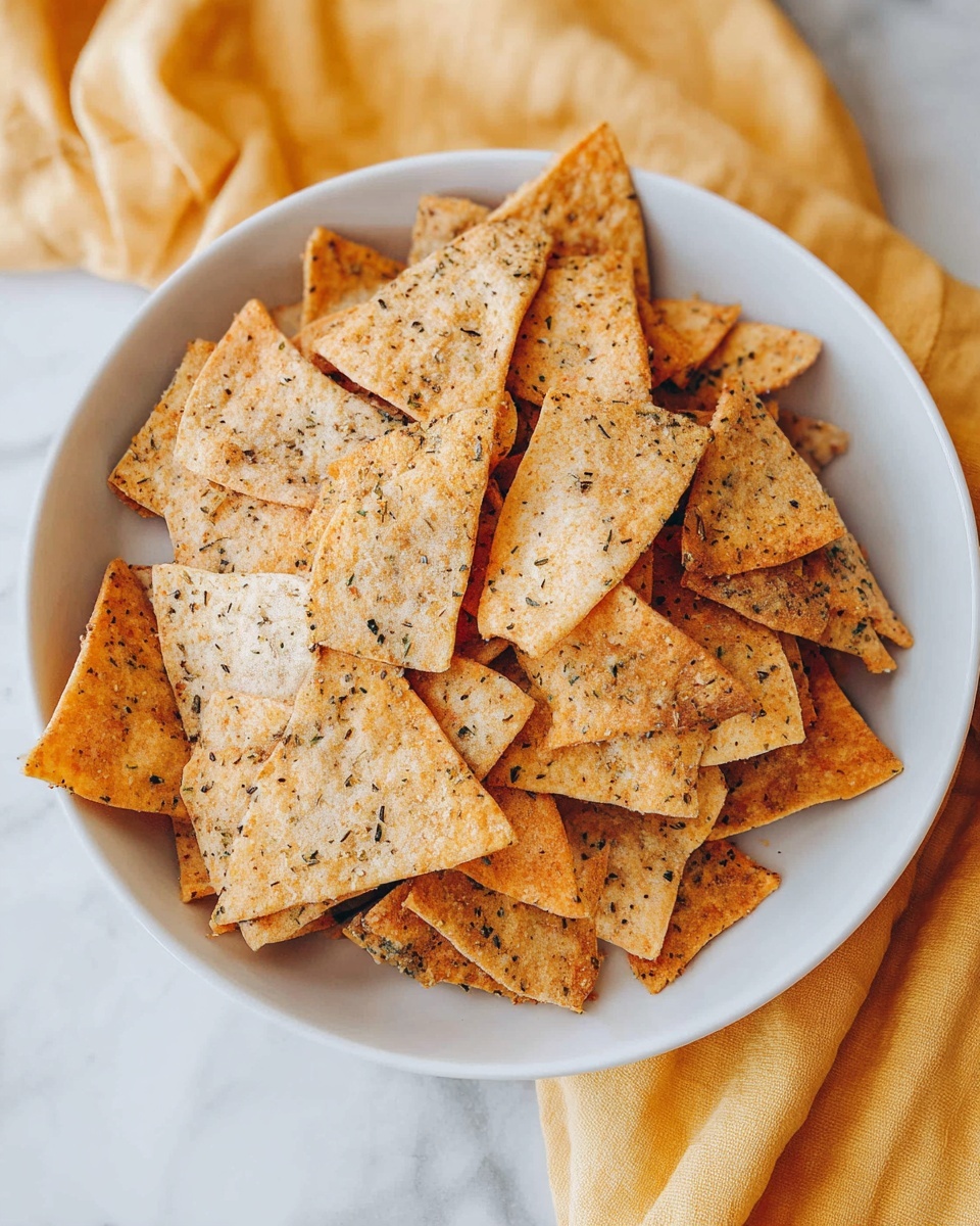 Garlic Herb Pita Chips Recipe - Recipe Image