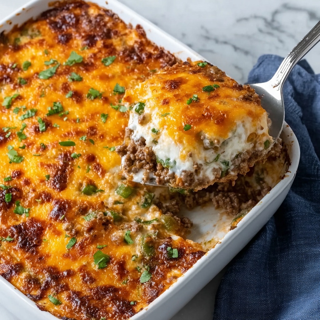 Hobo Casserole with Ground Beef and Tater Tots Recipe - Recipe Image