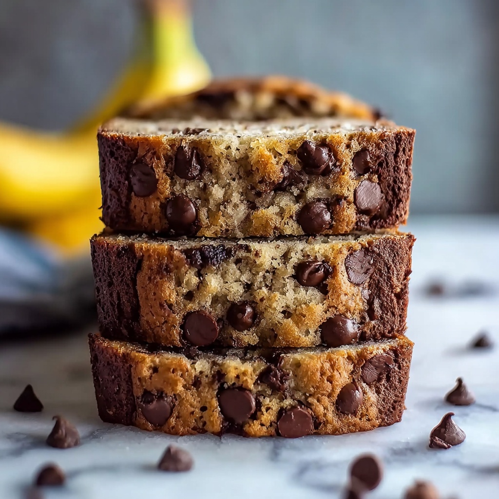 Super Moist Chocolate Chip Banana Bread Recipe - Recipe Image