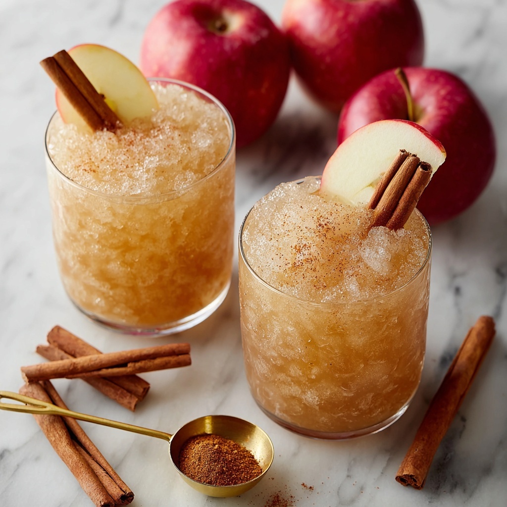 Spiced Apple Cider Slushies Recipe - Recipe Image