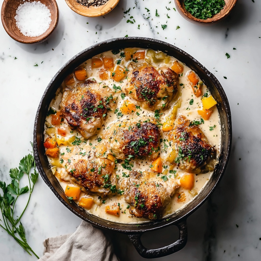 Cream Cheese Garlic Cheddar Chicken Skillet Recipe - Recipe Image