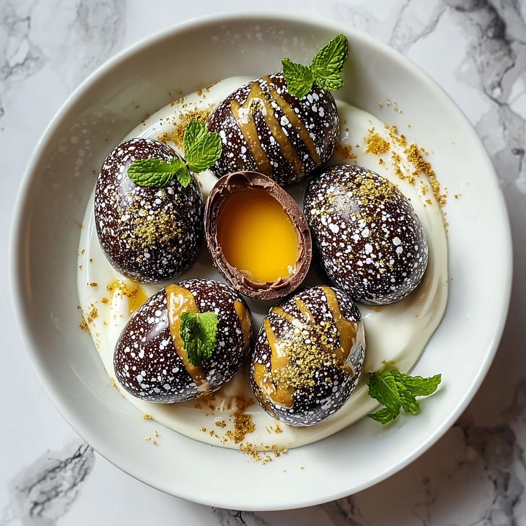 Homemade Chocolate-Covered Easter Eggs with Peanut Butter and Coconut Recipe - Recipe Image