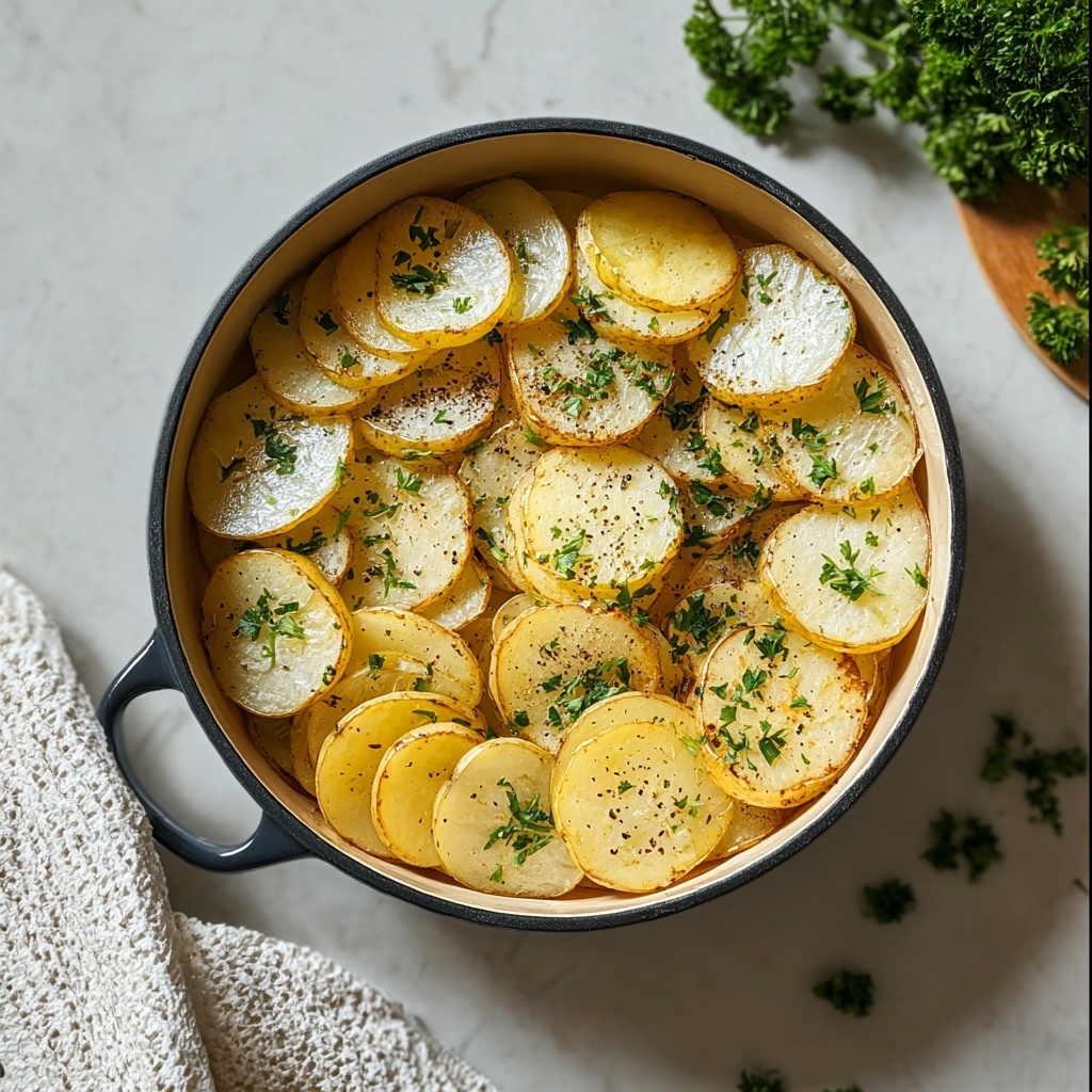 Air Fryer Crispy Seasoned Potato Slices Recipe - Recipe Image