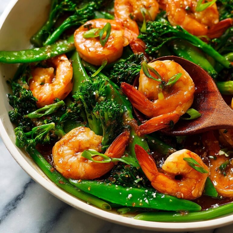 Prawn Stir Fry with Broccolini and Snow Peas Recipe