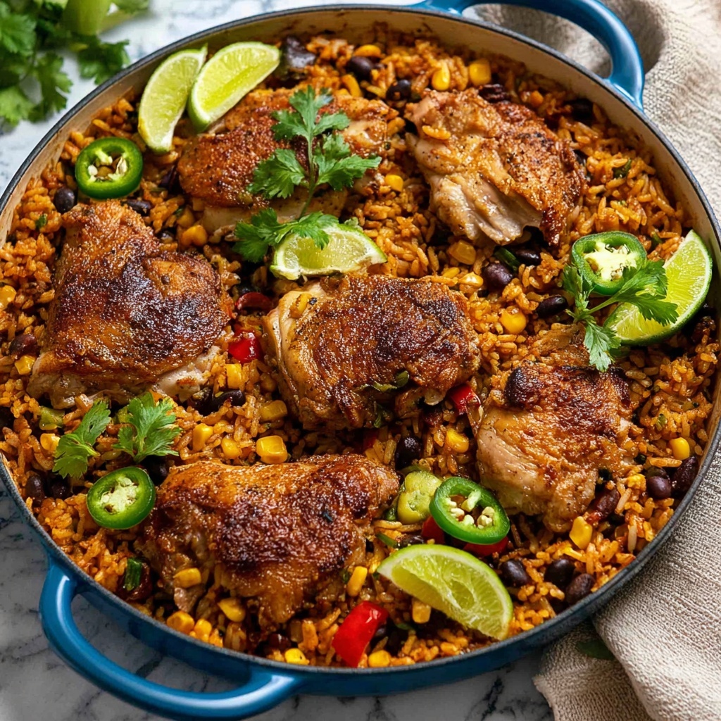 One Pot Mexican Chicken and Rice Recipe - Recipe Image