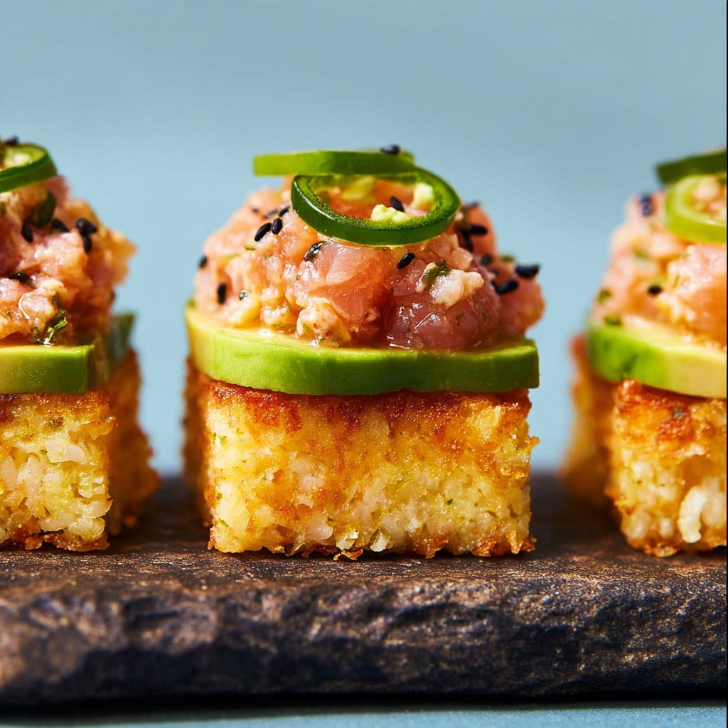 Crispy Rice with Spicy Tuna (Nobu Copycat) Recipe - Recipe Image