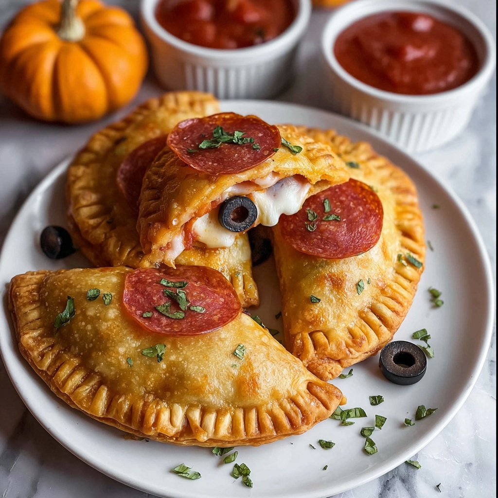 Spooky Pizza Pockets Recipe - Recipe Image