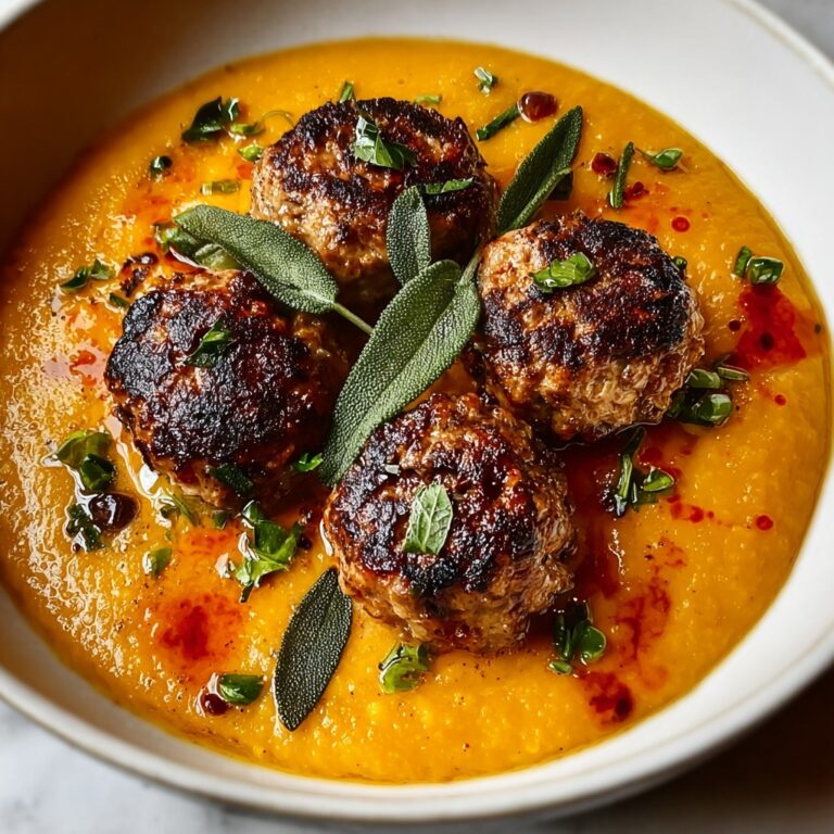 Turkey Meatballs in Pumpkin Sage Sauce Recipe