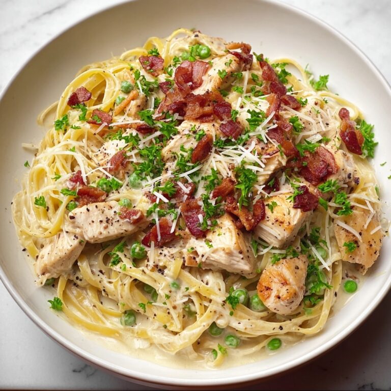 Creamy Italian Chicken Carbonara with Smoky Bacon Recipe
