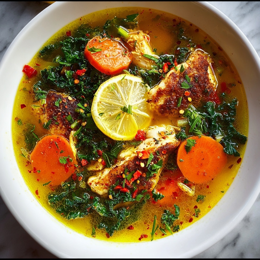 Anti Inflammatory Turmeric Chicken Soup Recipe - Recipe Image