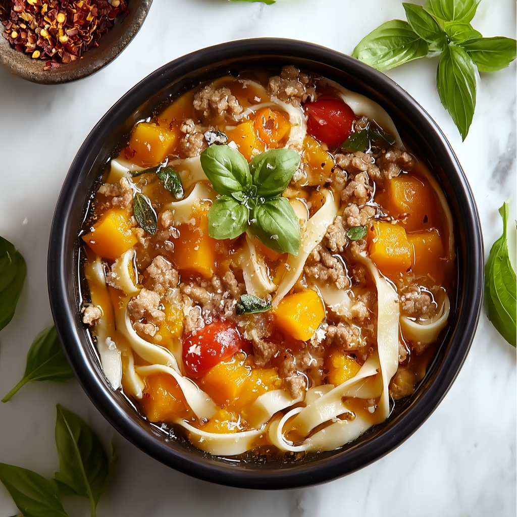 Italian Drunken Noodles Recipe - Recipe Image