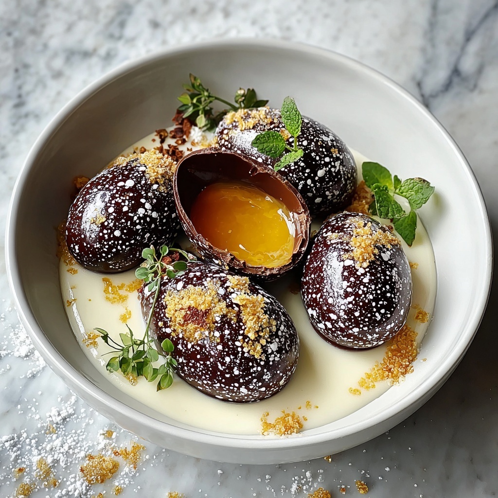 Homemade Chocolate-Covered Easter Eggs with Peanut Butter and Coconut Recipe - Recipe Image